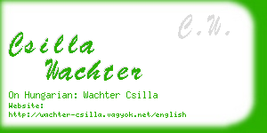 csilla wachter business card